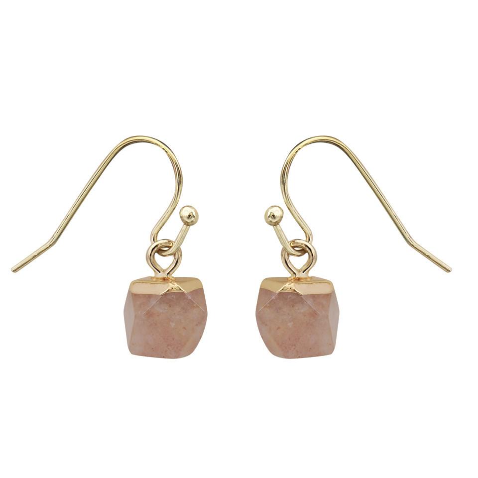 Crystal Polyhedron Earrings