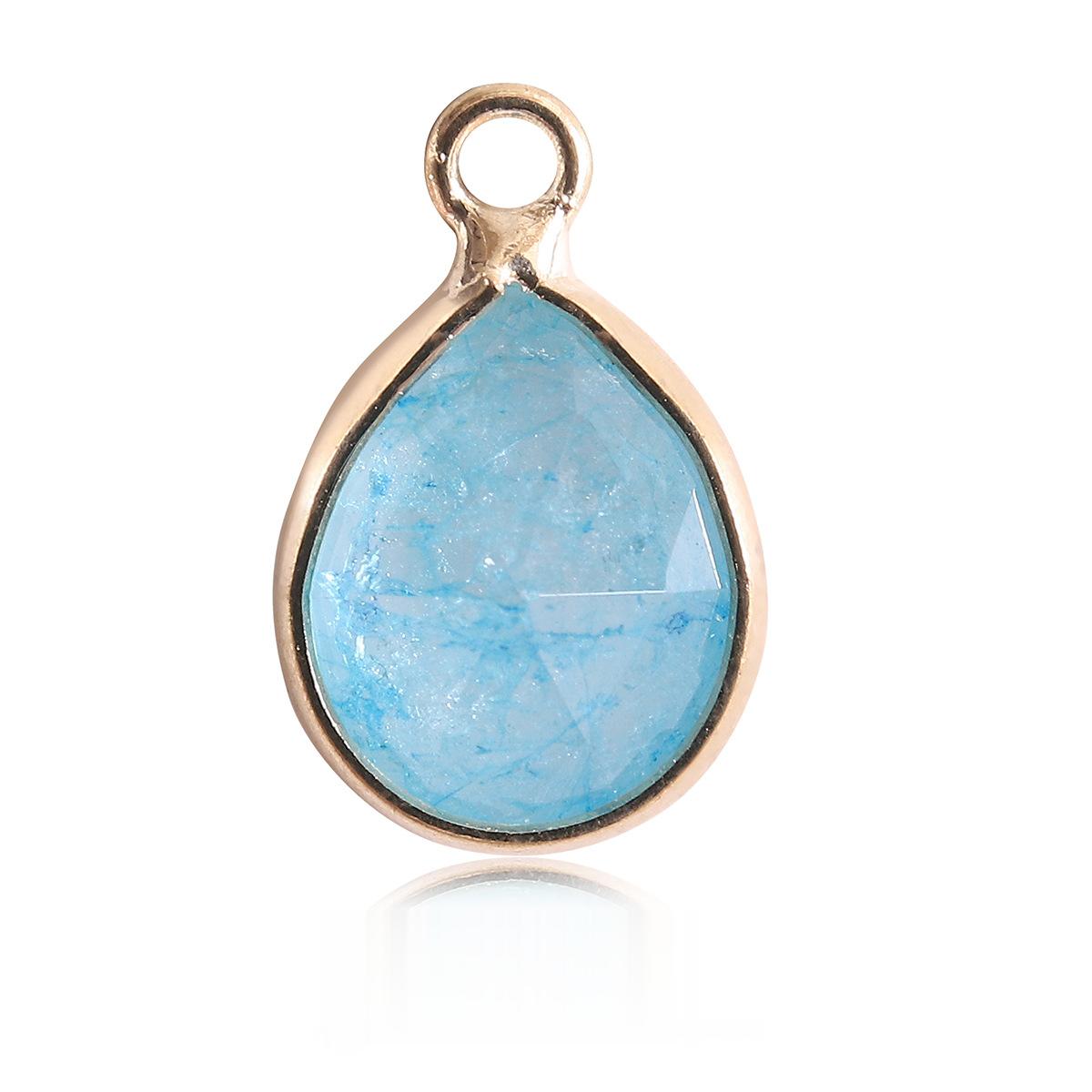 Waterdrop Crystal Irregular Cut Pendants for Necklace