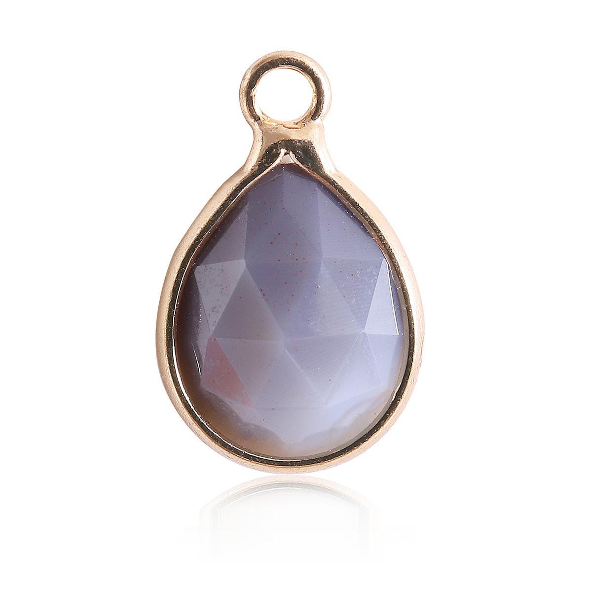 Waterdrop Crystal Irregular Cut Pendants for Necklace