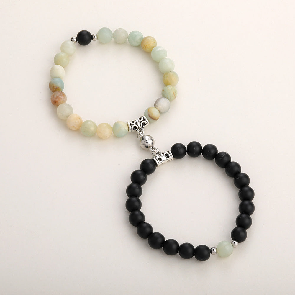 Couple Lovers Magnetic Attraction Double Bracelets