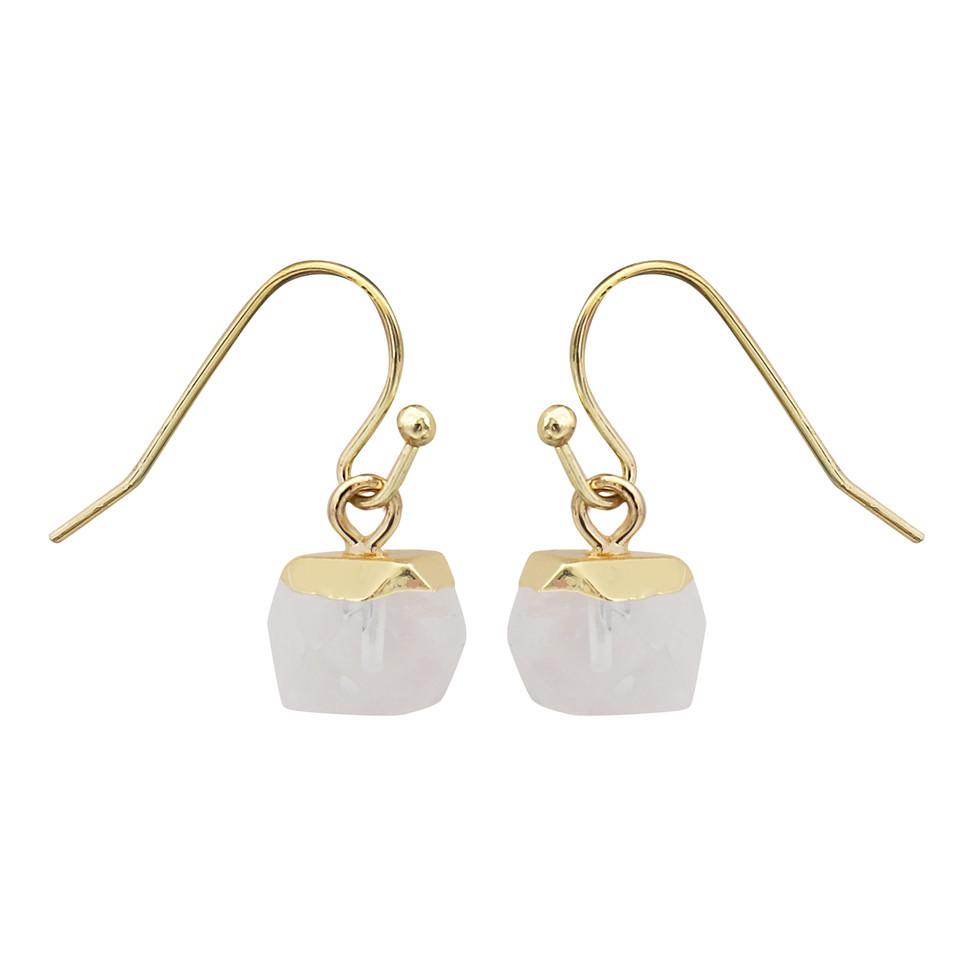 Crystal Polyhedron Earrings