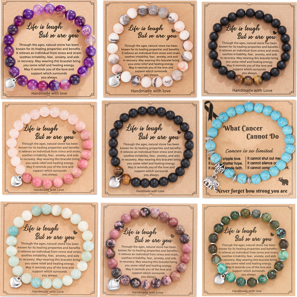 Crystal Bead Compass/Heart/Elephant/Life Tree Bracelets