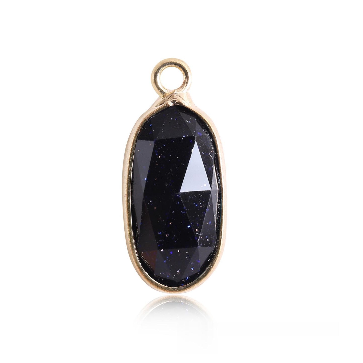 Oval Crystal Irregular Cut Pendants for Necklace