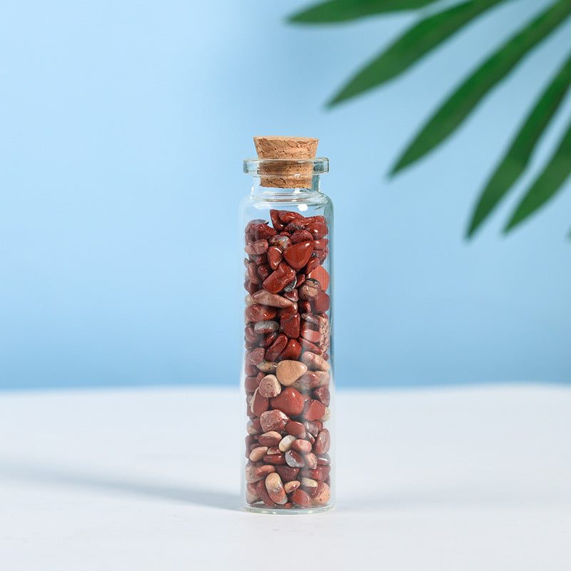 Natural Crystal Chip Bottles 7 Chakra Bottle for Home Decoration