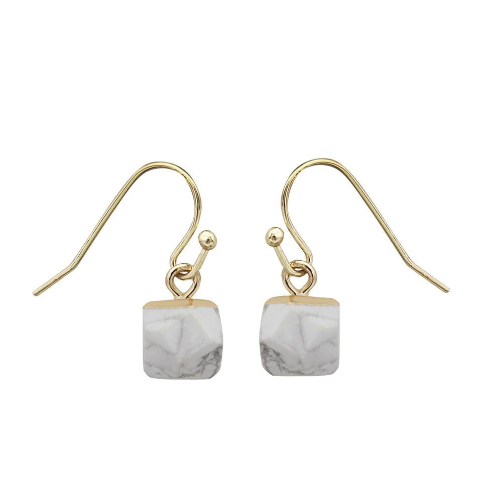 Crystal Polyhedron Earrings