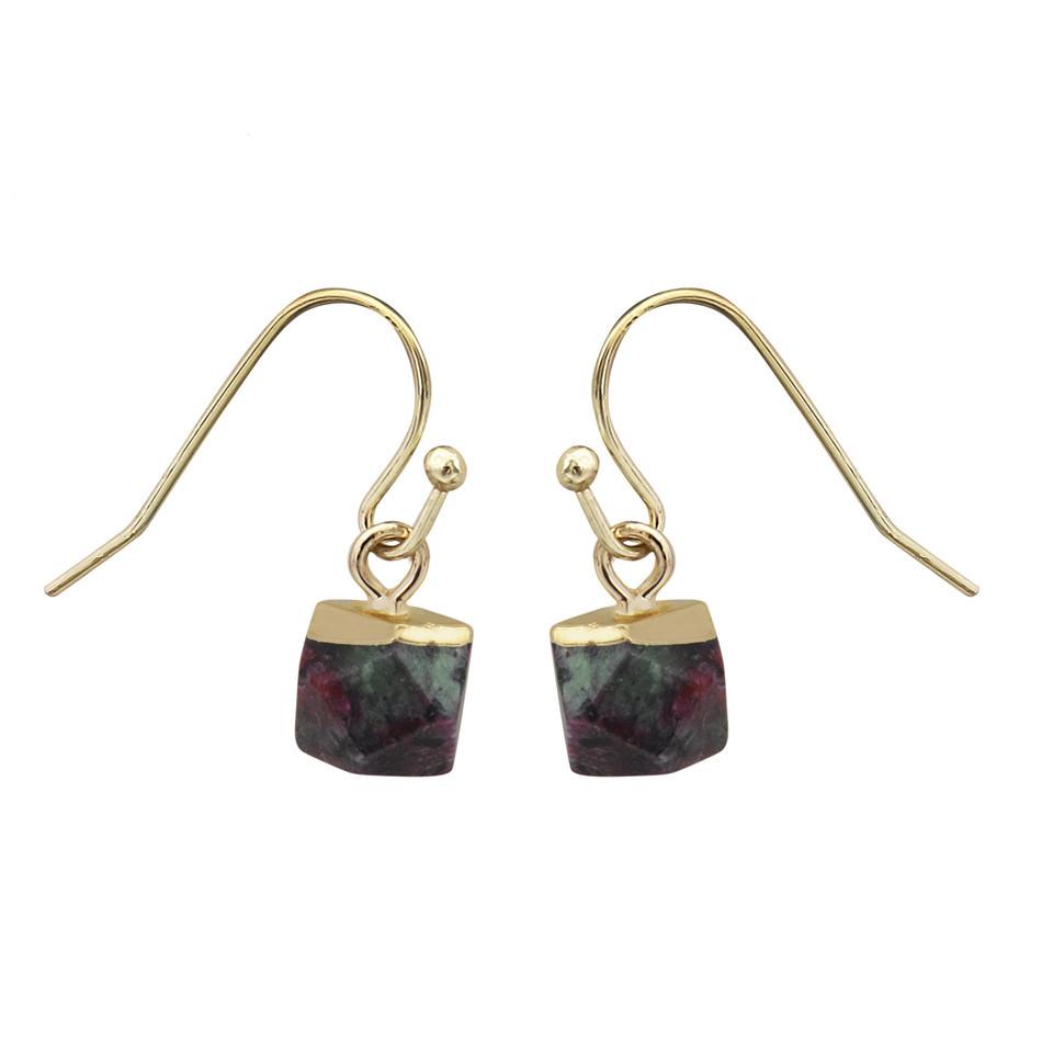 Crystal Polyhedron Earrings