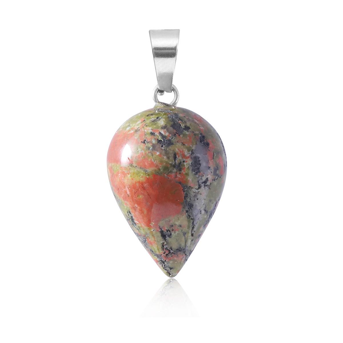 Waterdrop Semi-Precious Pendants for Necklace
