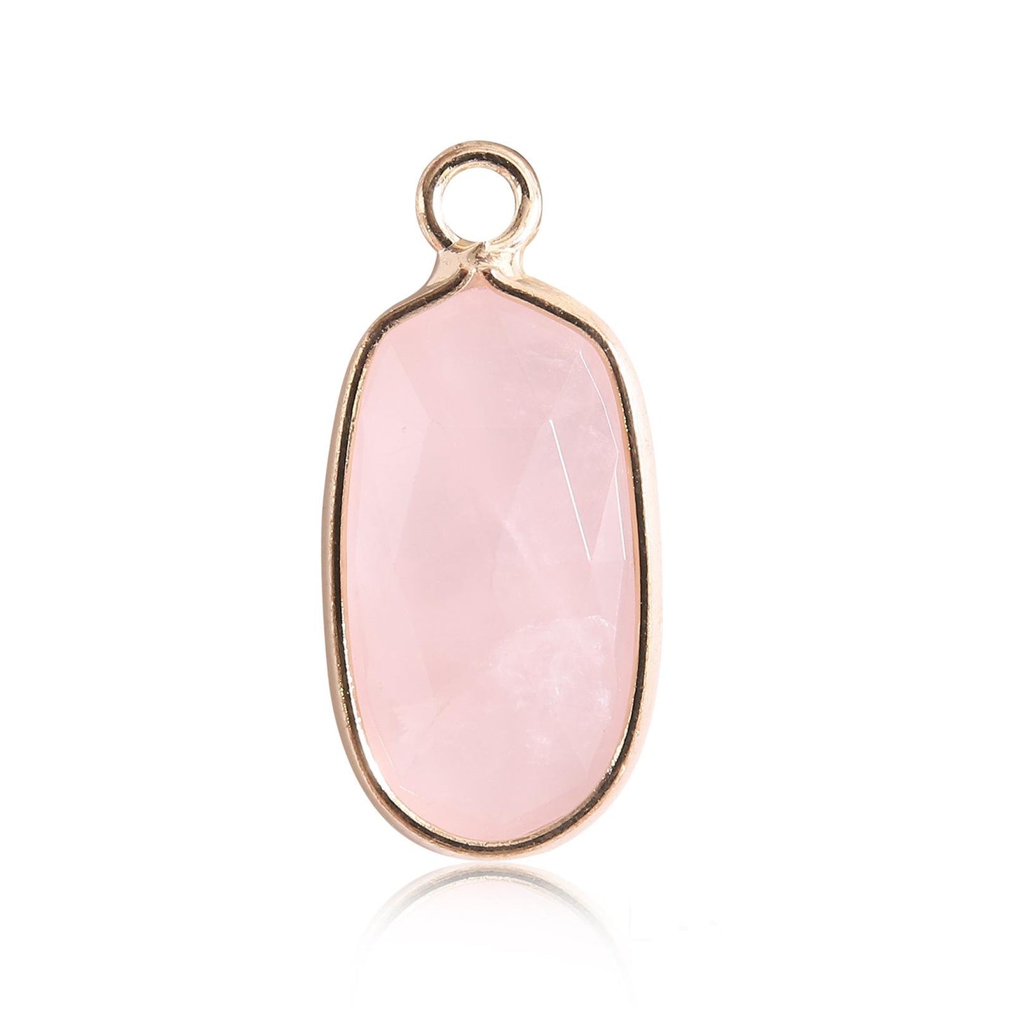 Oval Crystal Irregular Cut Pendants for Necklace