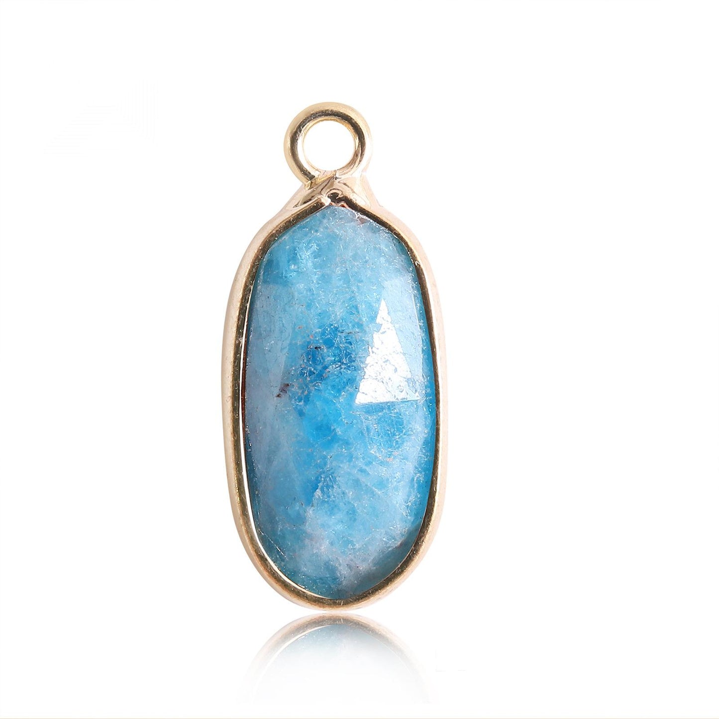 Oval Crystal Irregular Cut Pendants for Necklace