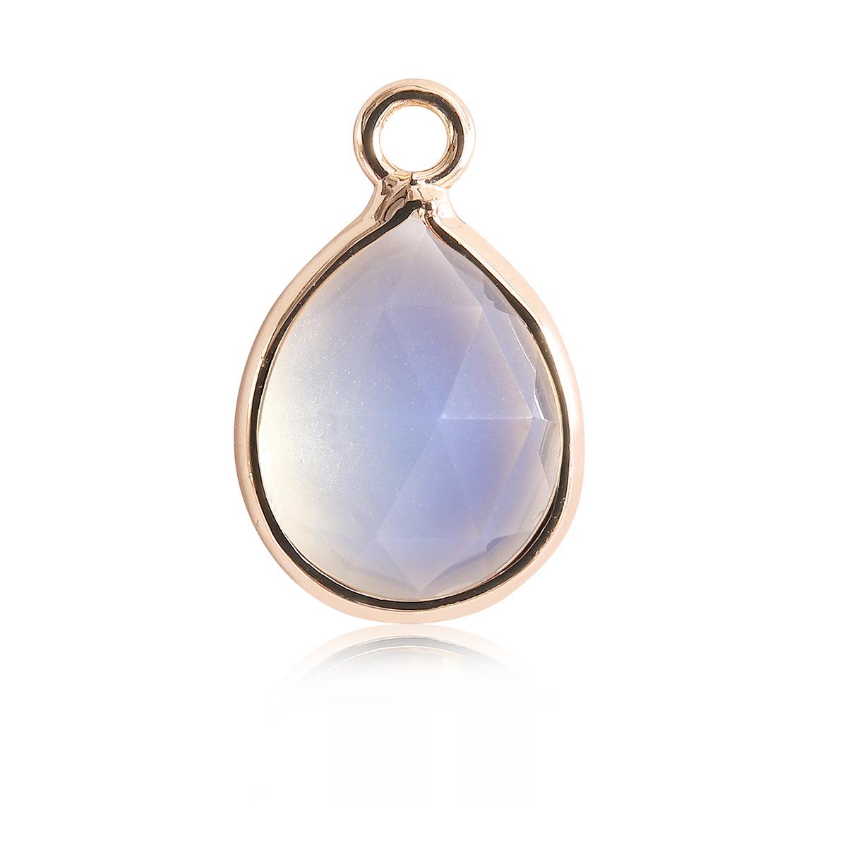 Waterdrop Crystal Irregular Cut Pendants for Necklace
