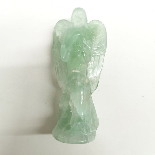 Green Fluorite Goddess Fine Carving Angel