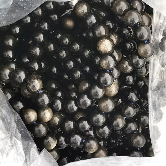 Golden Obsidian Bead Bracelets