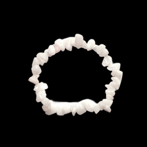 White Jade Chip Bracelets