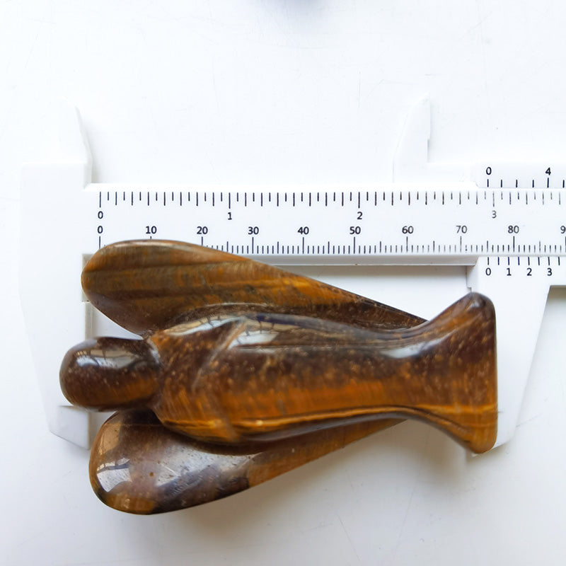 Tiger Eye Stone Angel 3 Inch