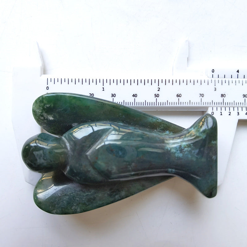Moss Agate Angel 3 Inch