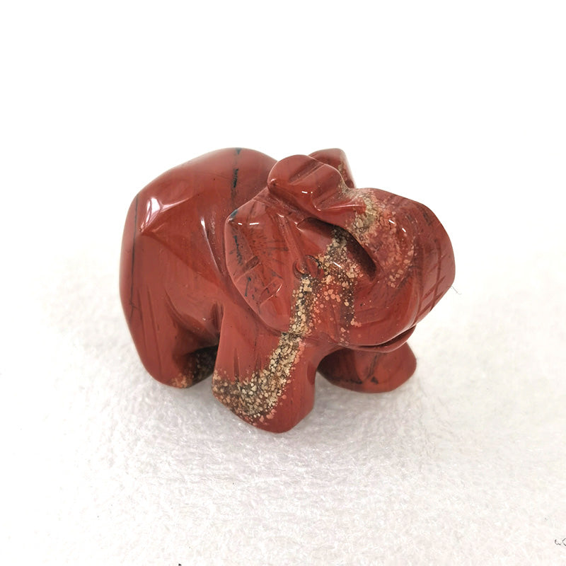 Red Jasper Elephant 1.5 Inch