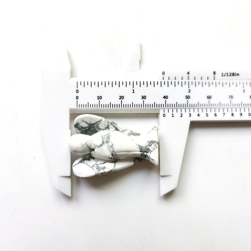 Howlite Angel 1.5 Inch