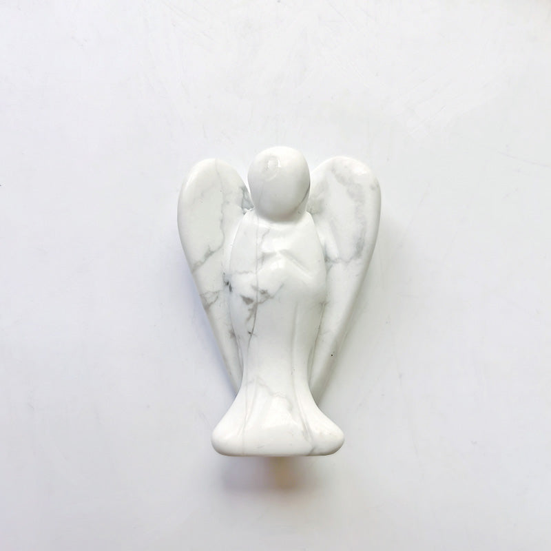 Howlite Angel 2 Inch