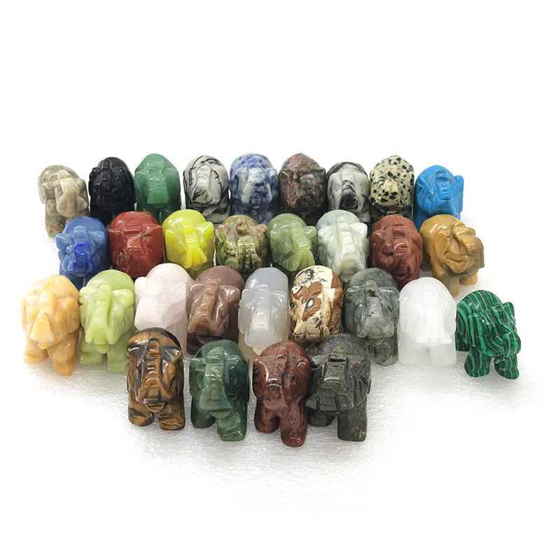 Elephant Carvings Mixed 1.5 Inch