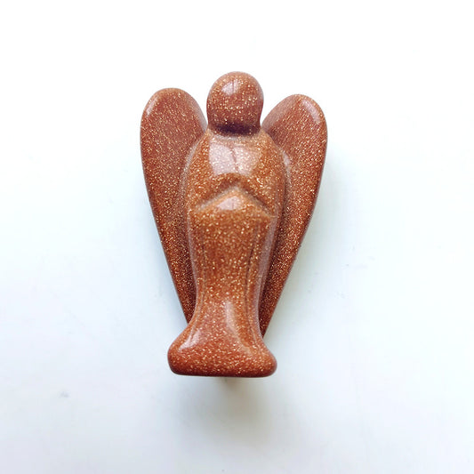 Gold Sandstone Angel 2 Inch