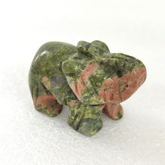 Unakite Elephant 2 Inch(1)