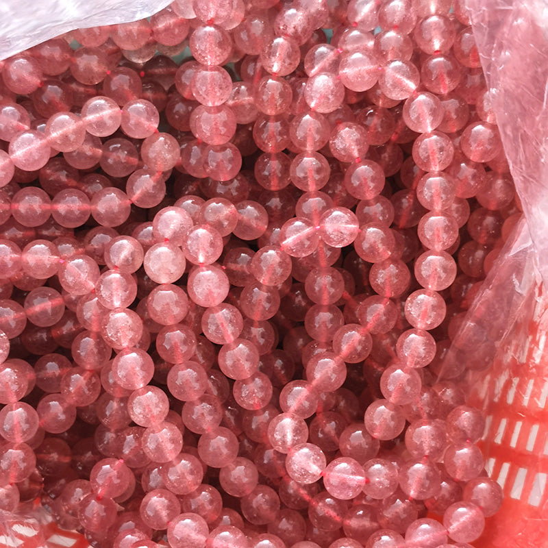 Strawberry Quartz Bead Bracelets