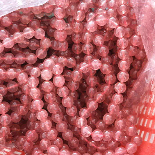 Strawberry Quartz Bead Bracelets
