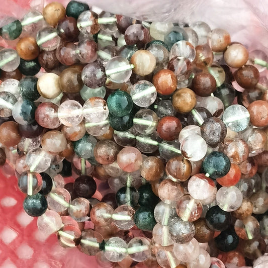 Green Phantom Quartz Bead Bracelets