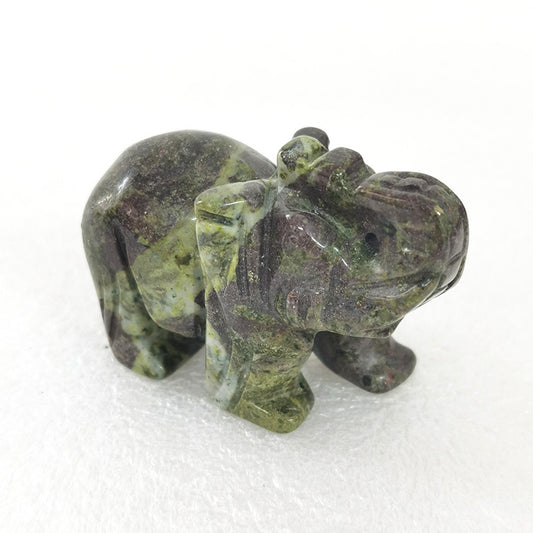 Dragon Blood Stone Elephant 2 Inch