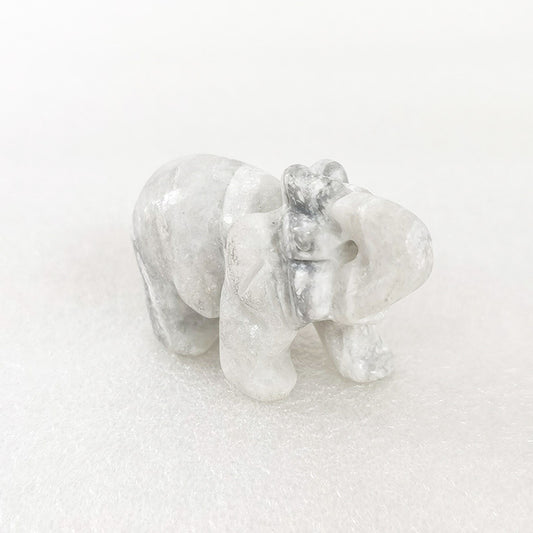 Howlite Elephant 2 Inch