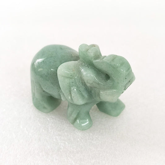 Green Aventurine Elephant 2 Inch