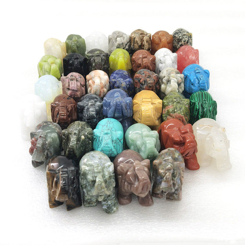 Elephant Carvings Mixed 2 Inch