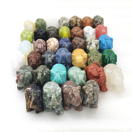 Elephant Carvings Mixed 2 Inch