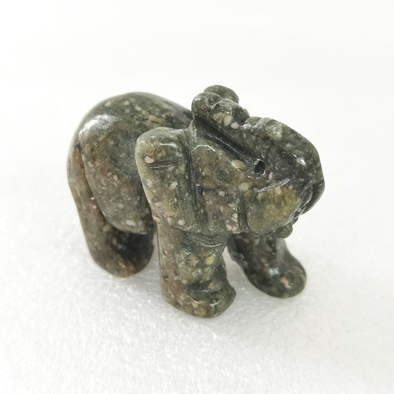 Unakite Elephant 2 Inch(2)