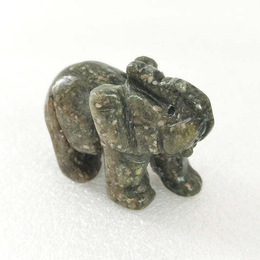 Unakite Elephant 2 Inch(2)