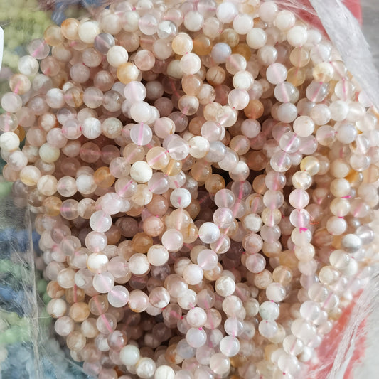 Flower Agate Bead Bracelets