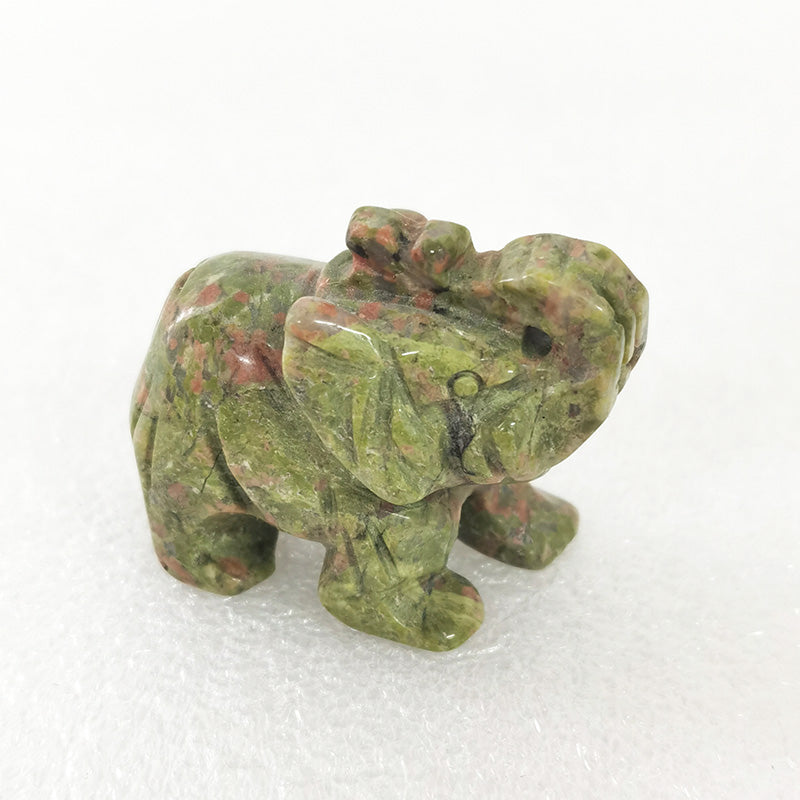 Unakite Elephant 1.5 Inch