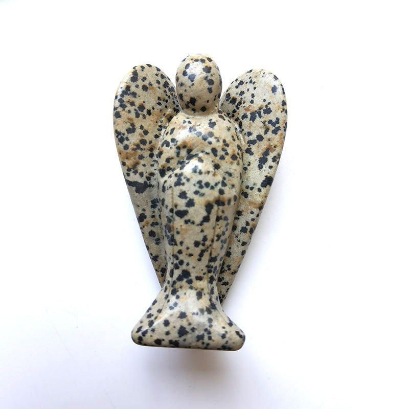 Dalmation Jasper Angel 3 Inch