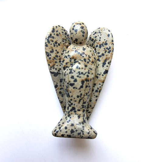 Dalmation Jasper Angel 3 Inch